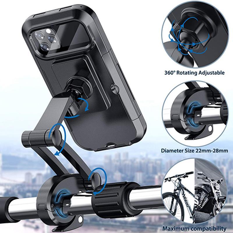 Chic and Style | 15W Waterproof Power Bank Holder for Bicycle Handlebar