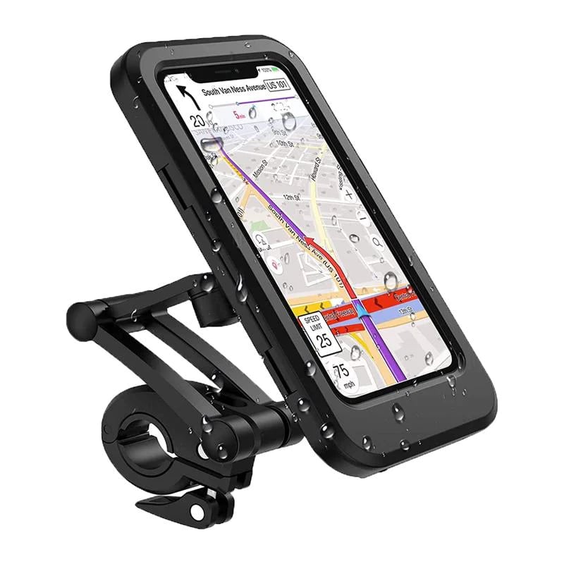 Chic and Style | 15W Waterproof Power Bank Holder for Bicycle Handlebar