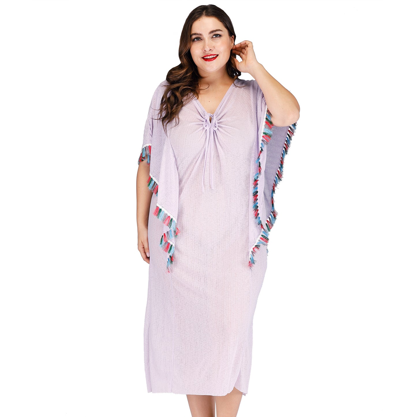 Dames Style Élégant Léger Caftan de Plage Chic und Stil