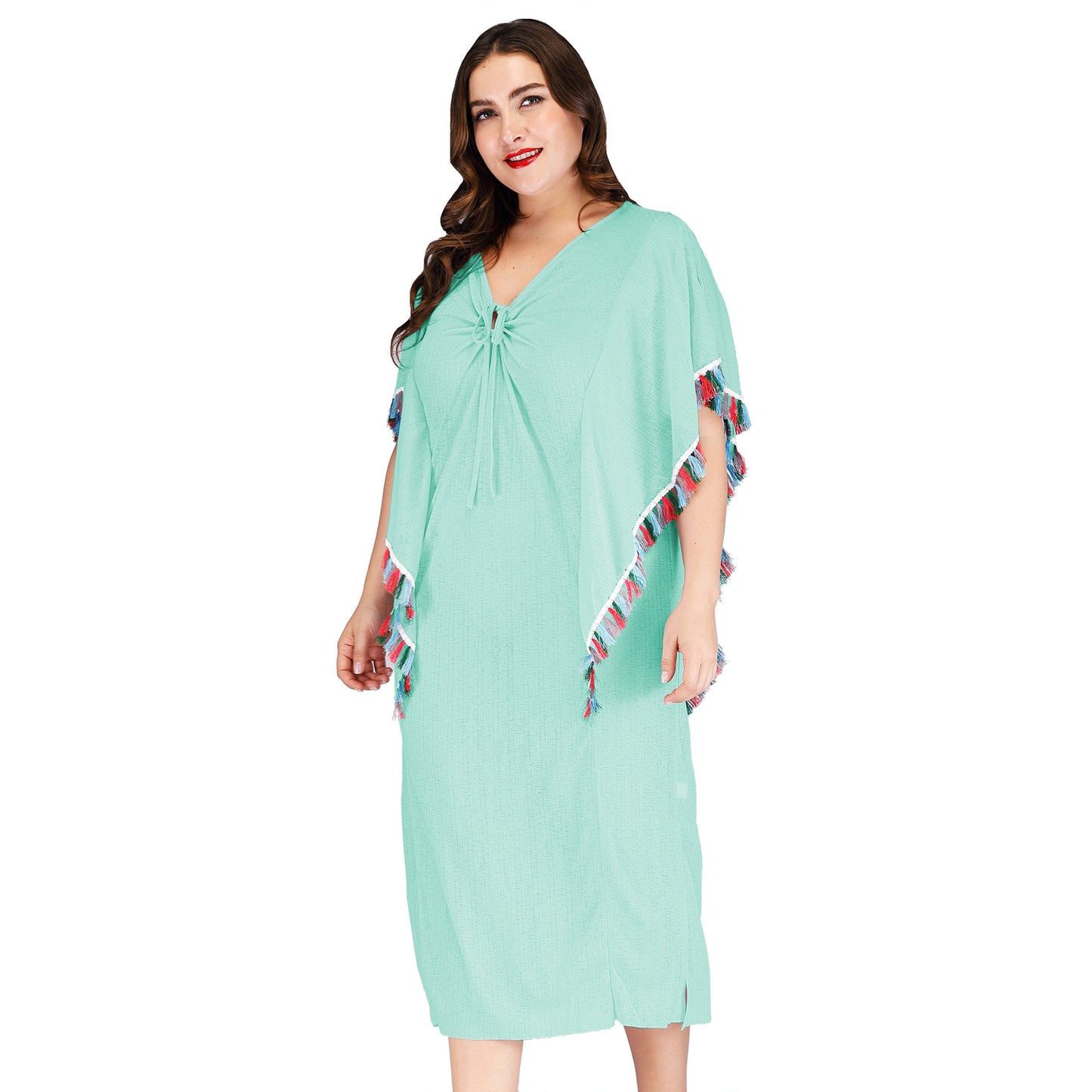 Dames Style Élégant Léger Caftan de Plage Chic und Stil