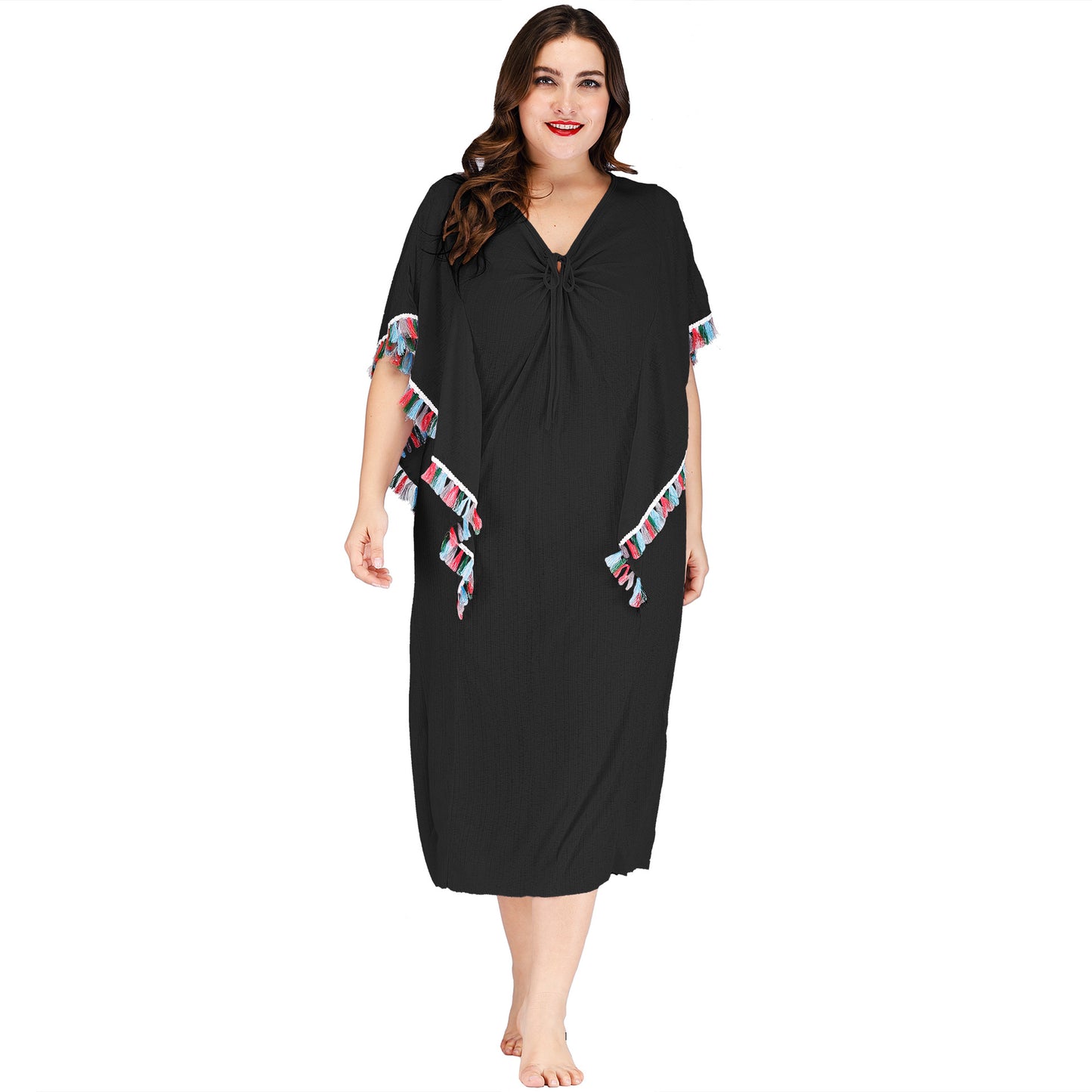 Dames Style Élégant Léger Caftan de Plage Chic und Stil
