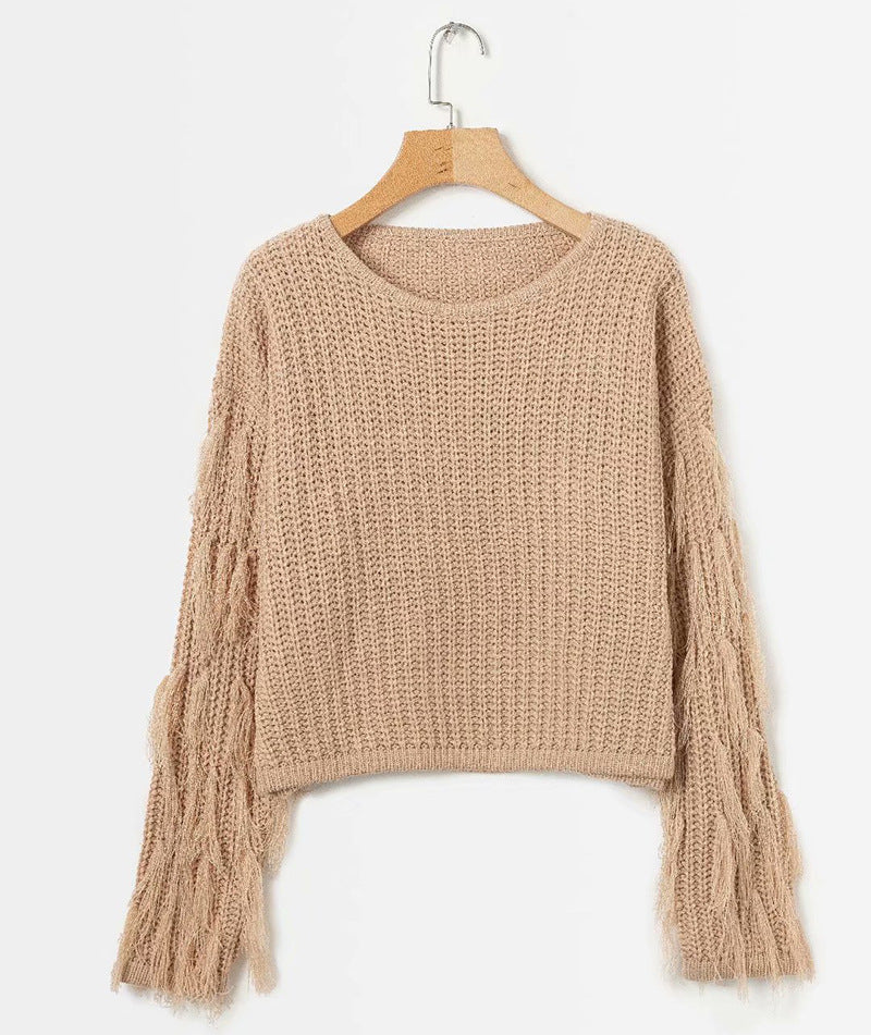 Pull femme avec détails à franges Chic und Stil