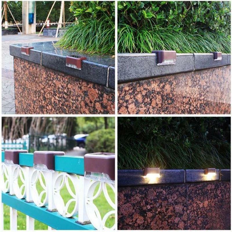 Chic and Style | Waterproof Solar Stair Lights for Outdoor Use (4 Pieces)