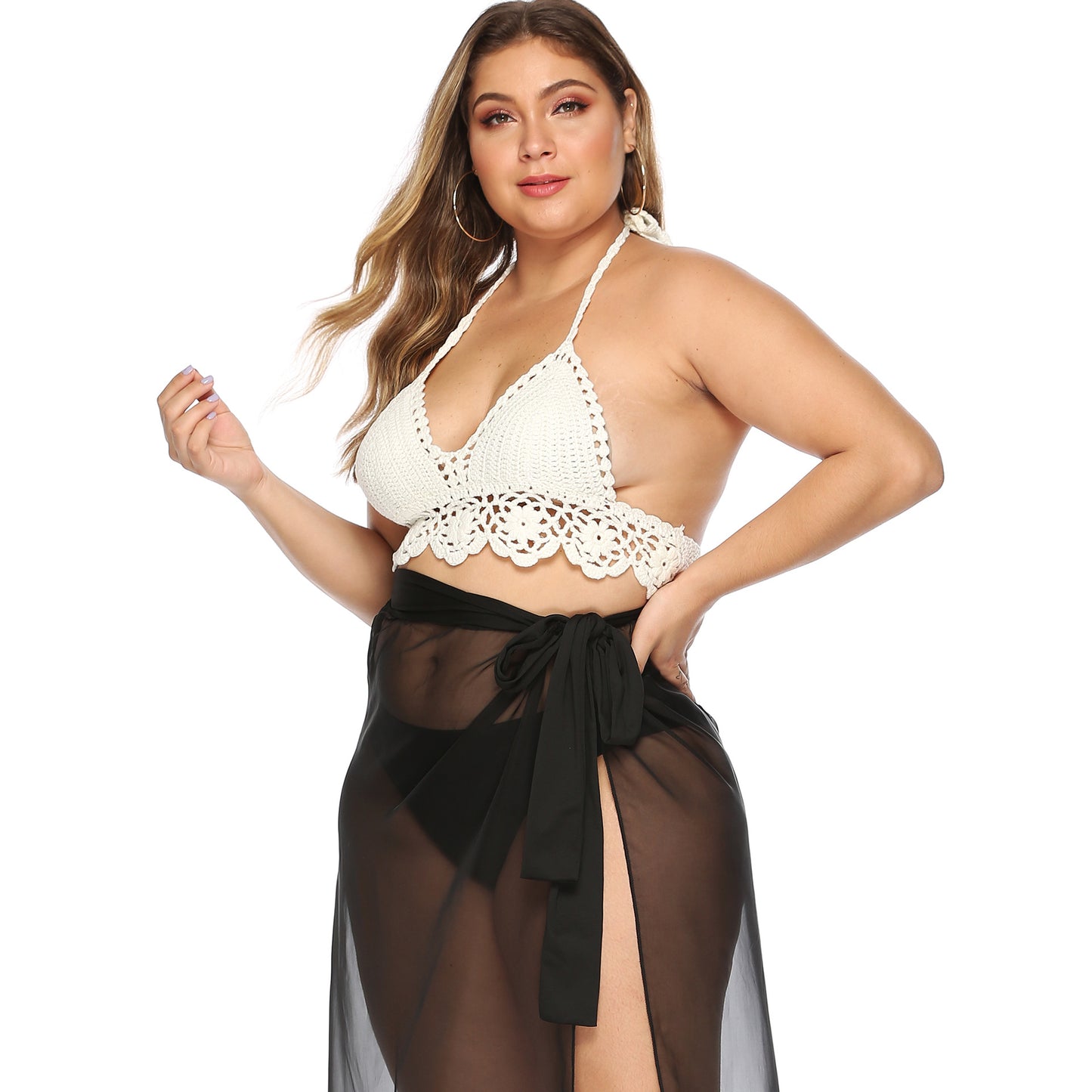 Haut de bikini triangle en crochet pour femmes Chic und Stil