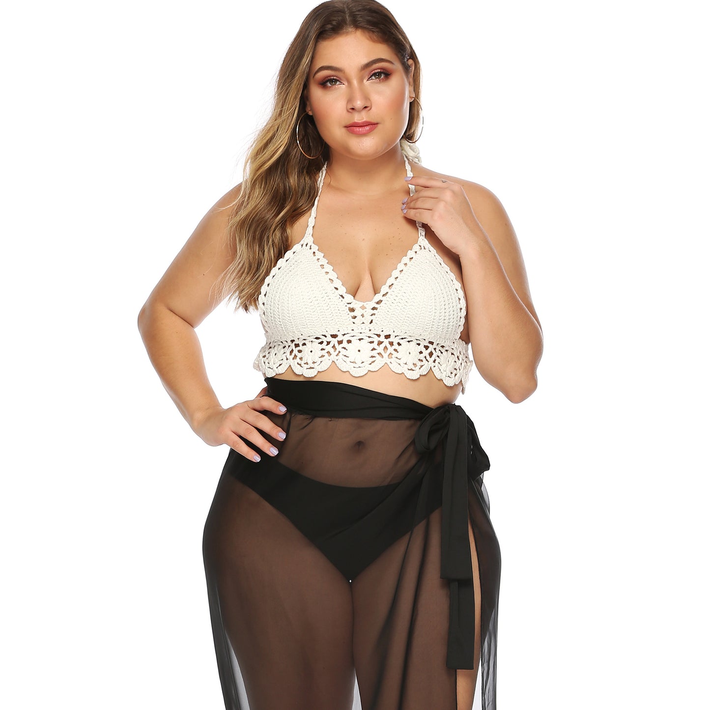 Haut de bikini triangle en crochet pour femmes Chic und Stil