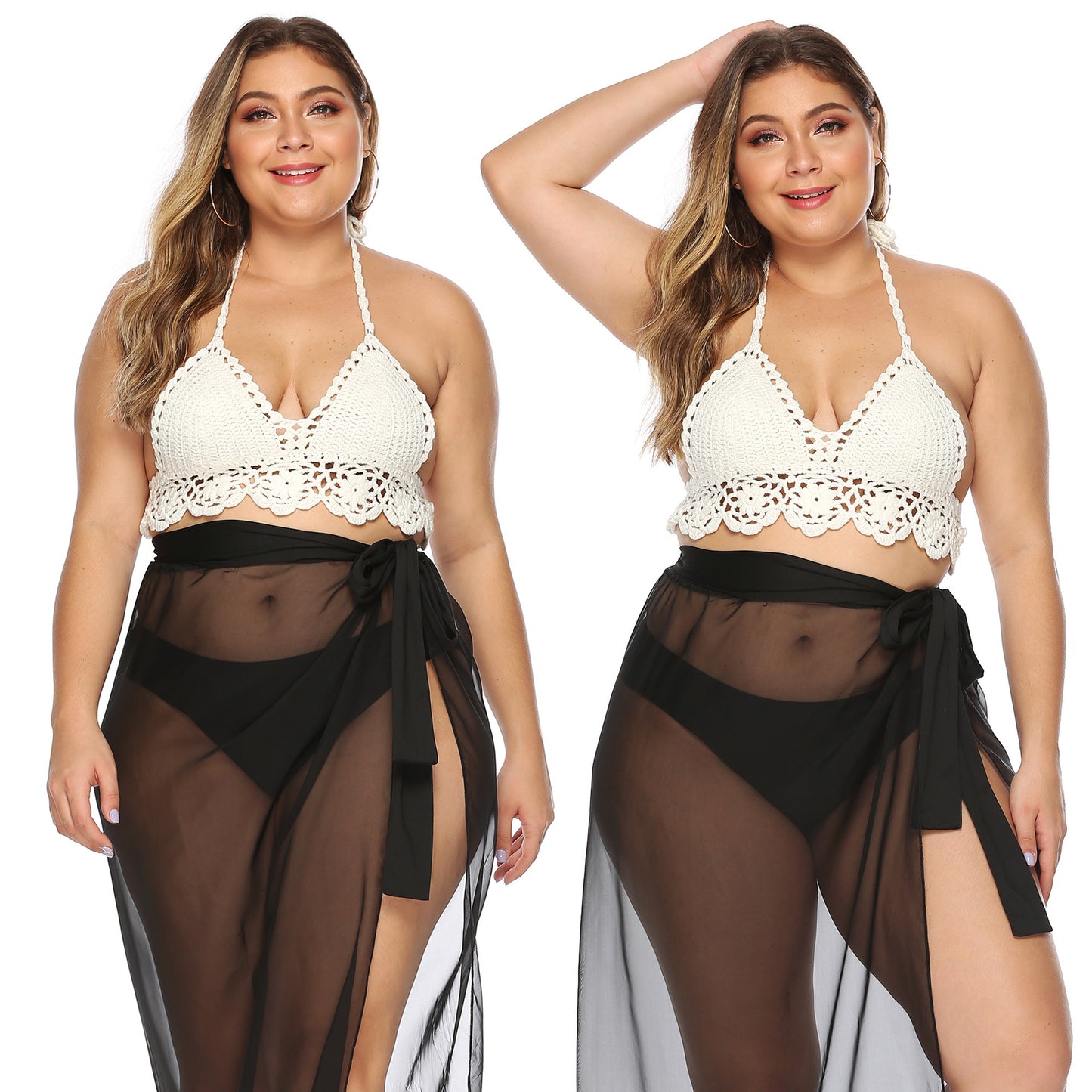 Haut de bikini triangle en crochet pour femmes Chic und Stil