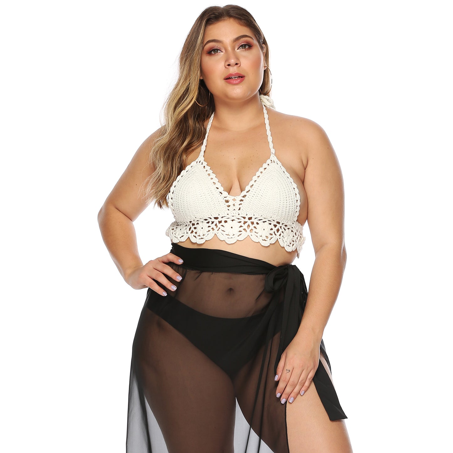 Haut de bikini triangle en crochet pour femmes Chic und Stil