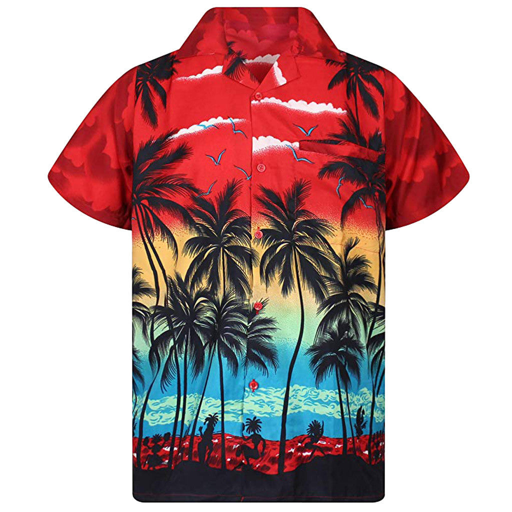 Chemise d'été pour hommes avec imprimé tropical Chic und Stil