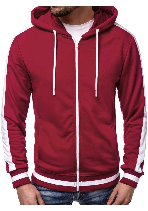 Veste à capuche sportive pour hommes avec bandes contrastantes Chic und Stil