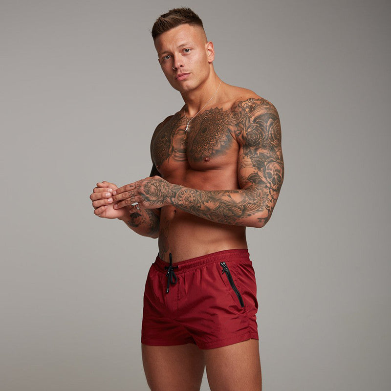 Shorts de bain pour hommes à séchage rapide avec poches zippées pratiques Chic und Stil