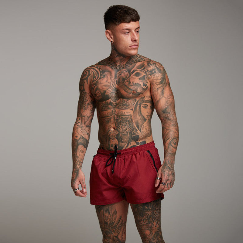 Shorts de bain pour hommes à séchage rapide avec poches zippées pratiques Chic und Stil