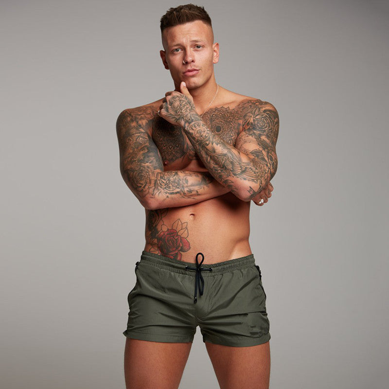 Shorts de bain pour hommes à séchage rapide avec poches zippées pratiques Chic und Stil