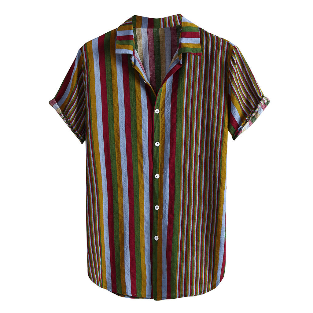 Chemise à manches courtes pour hommes avec imprimé floral et tissu léger Chic und Stil