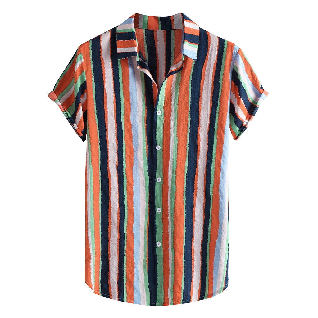 Chemise à manches courtes pour hommes avec imprimé floral et tissu léger Chic und Stil