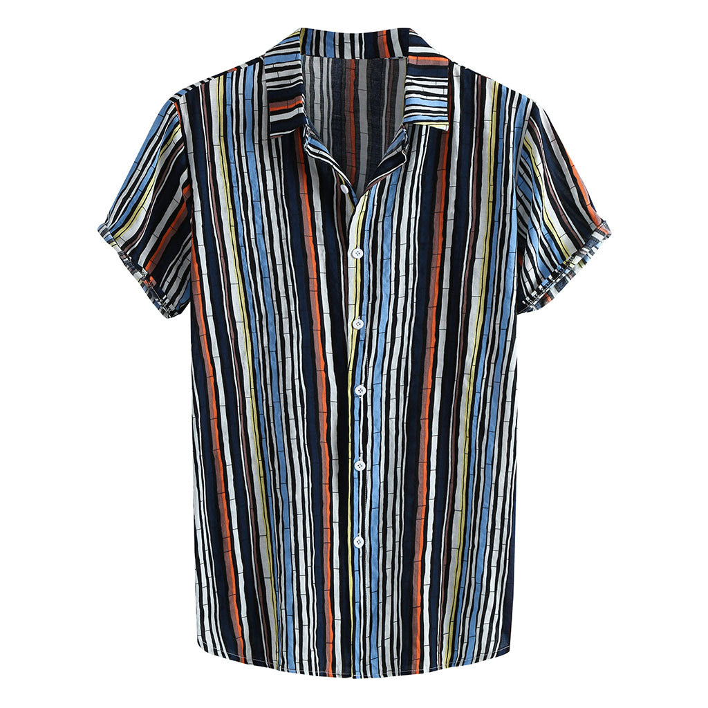 Chemise à manches courtes pour hommes avec imprimé floral et tissu léger Chic und Stil