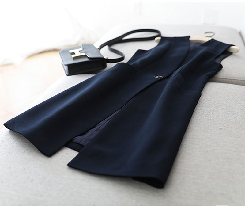 Gilet long ajusté pour femmes Chic und Stil
