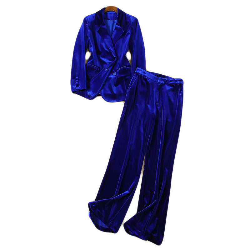 Pantalons larges en velours luxueux pour femmes Chic und Stil