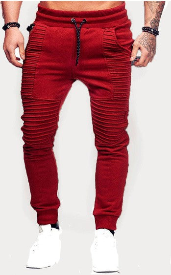 Pantalon de jogging décontracté pour hommes avec inserts structurés et taille élastique Chic und Stil