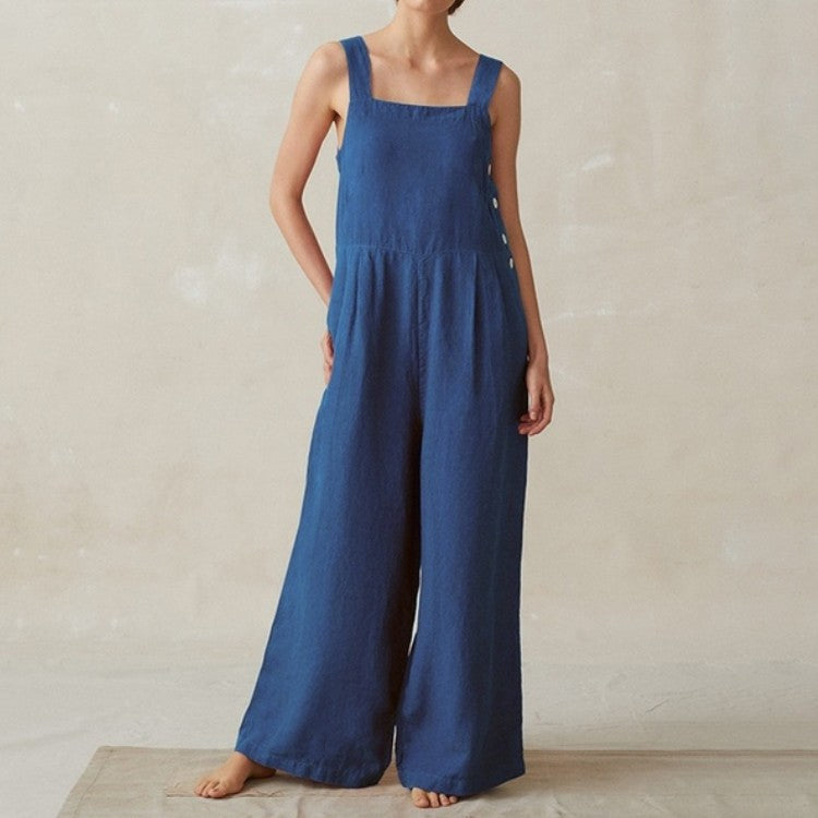 Salopette pour femmes à coupe ample en lin léger Chic und Stil