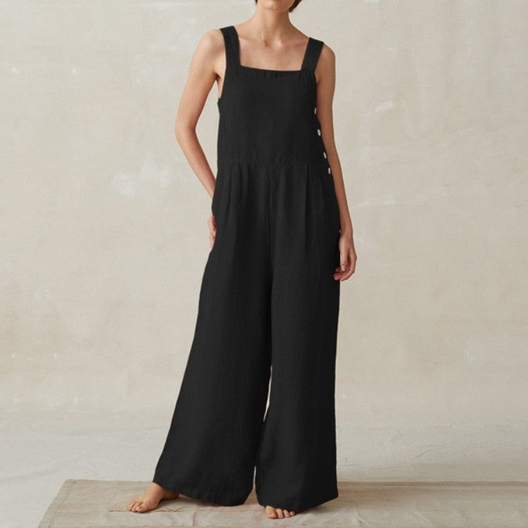 Salopette pour femmes à coupe ample en lin léger Chic und Stil