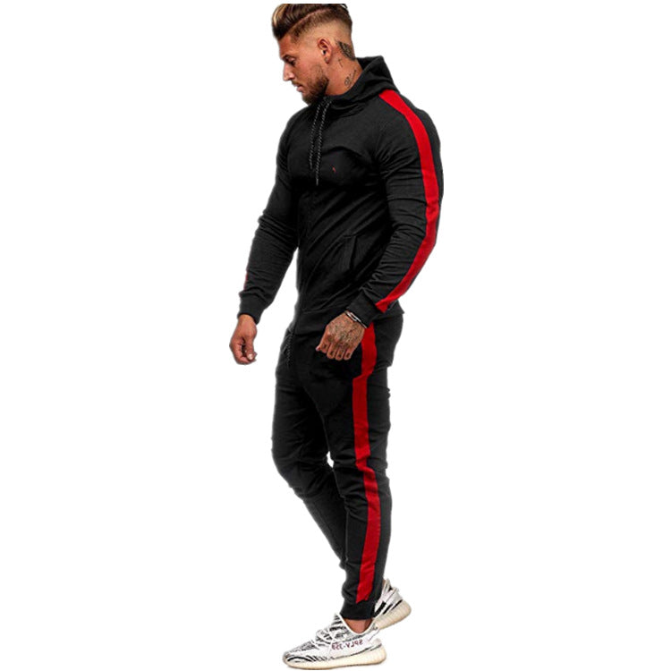 Costume de loisirs sportif pour hommes avec design de color block moderne et poches Chic und Stil