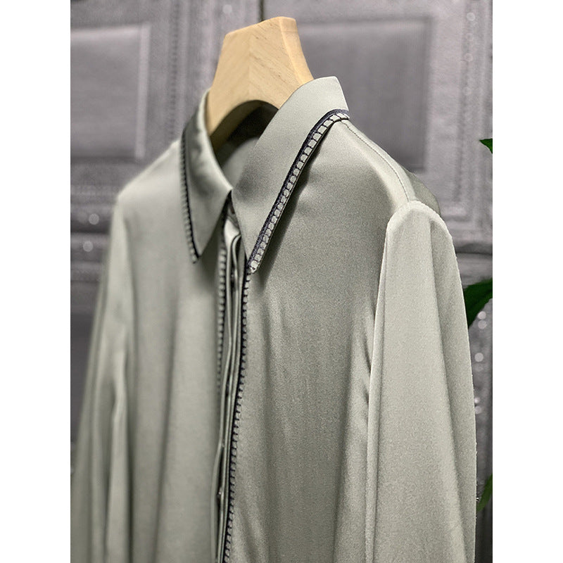 Blouse élégante à boutons pour femmes avec garniture décorative Chic und Stil