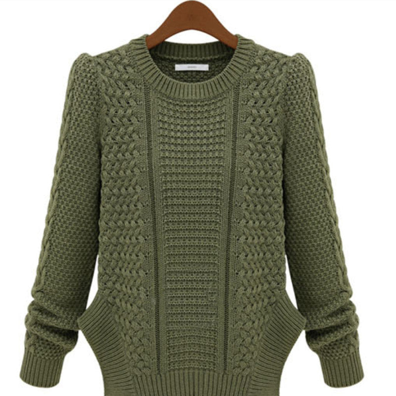 Pull en grosse maille pour femmes avec design texturé et poches latérales Chic und Stil