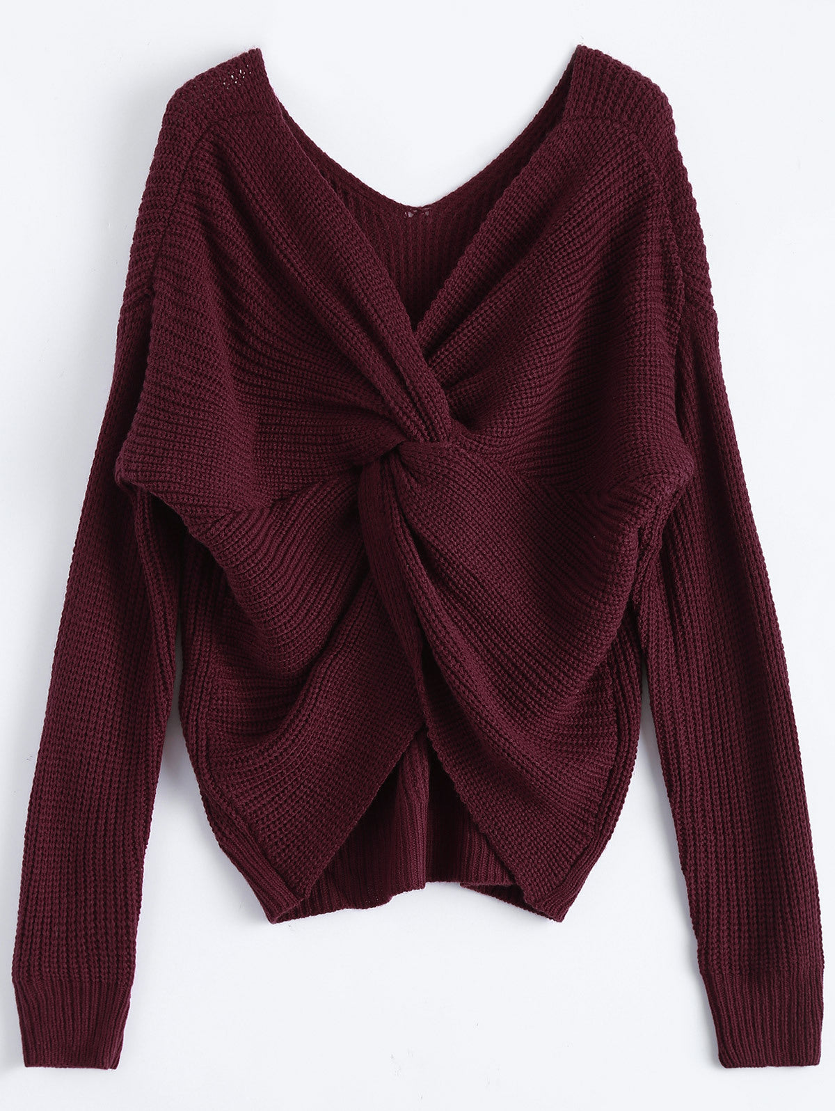 Pull femme avec dos ouvert et design en nœud Chic und Stil