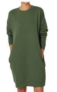 Robe de sweat décontractée pour femmes avec poches pratiques et coupe ample Chic und Stil