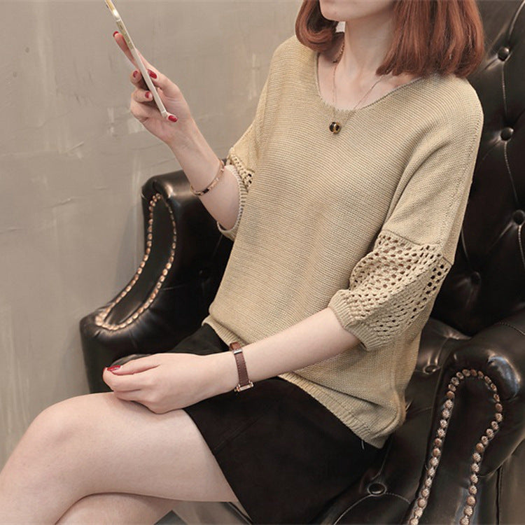 Pull en tricot pour femmes avec motifs ajourés décoratifs et coupe décontractée Chic und Stil