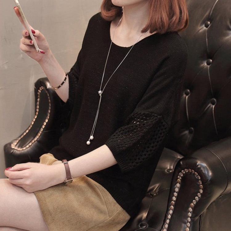 Pull en tricot pour femmes avec motifs ajourés décoratifs et coupe décontractée Chic und Stil