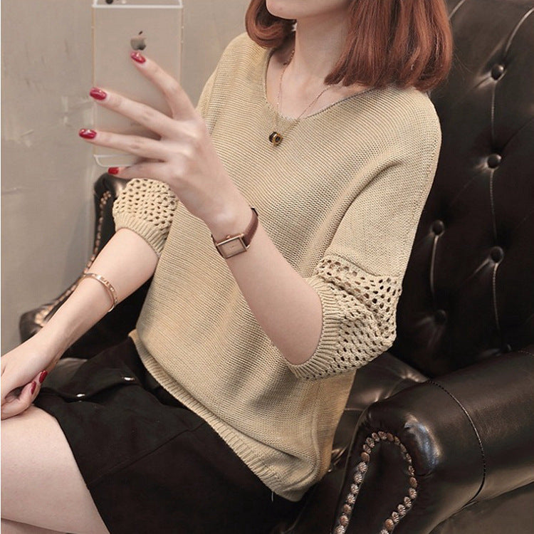 Pull en tricot pour femmes avec motifs ajourés décoratifs et coupe décontractée Chic und Stil