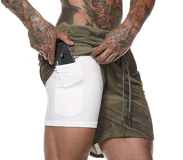 Shorts de sport multifonctionnels pour hommes avec short intégré et poches pratiques Chic und Stil