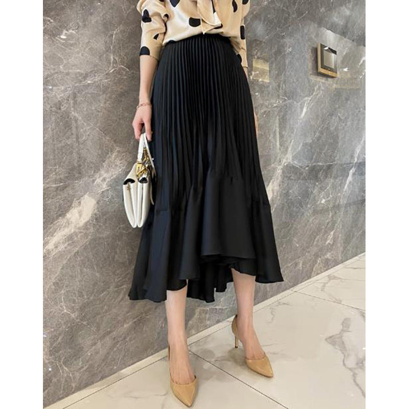 Jupe maxi plissée femme Chic und Stil 1750847111