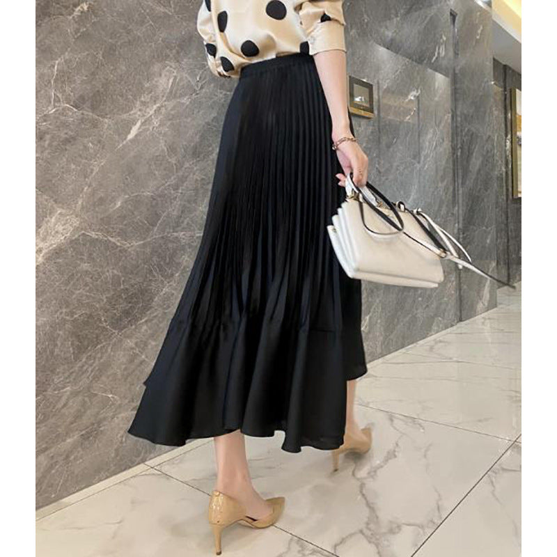 Jupe maxi plissée femme Chic und Stil 1750847111