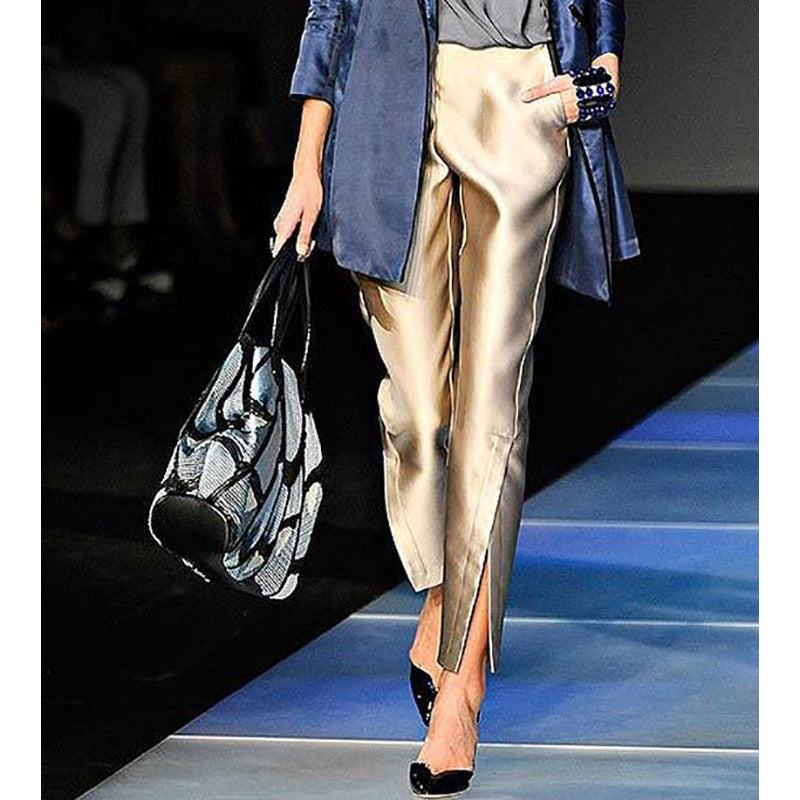 Pantalons ajustés pour femmes, longueur cheville avec détail fente chic Chic und Stil