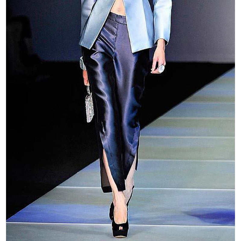 Pantalons ajustés pour femmes, longueur cheville avec détail fente chic Chic und Stil