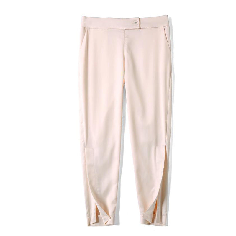Pantalons ajustés pour femmes, longueur cheville avec détail fente chic Chic und Stil