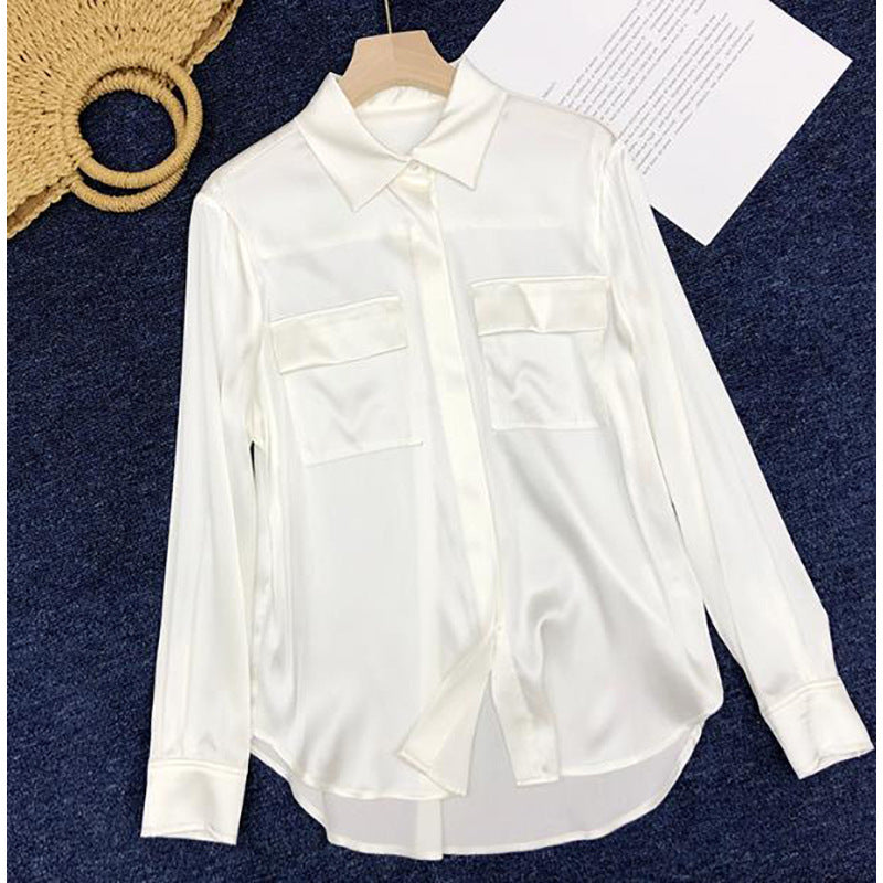 Blouse Boutonnée Utilitaire Contemporaine pour Femme Chic und Stil