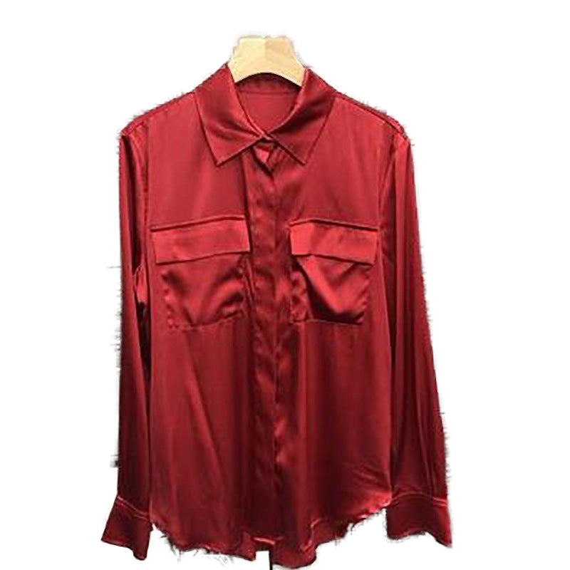 Blouse Boutonnée Utilitaire Contemporaine pour Femme Chic und Stil