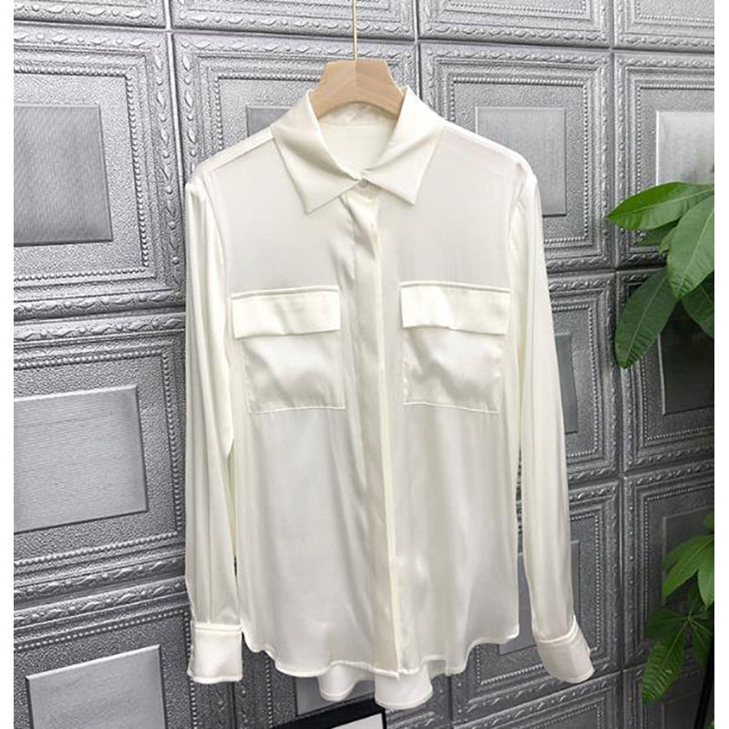 Blouse Boutonnée Utilitaire Contemporaine pour Femme Chic und Stil
