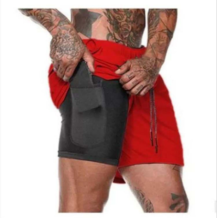 Shorts de sport multifonctionnels pour hommes avec short intégré et poches pratiques Chic und Stil