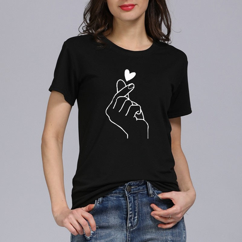 T-shirt graphique de loisirs féminin Chic und Stil