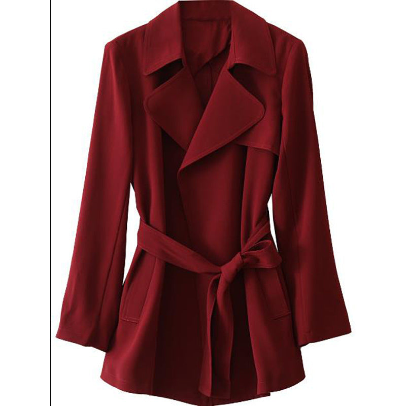 Chic and Style women's trench coat and tailored pants set