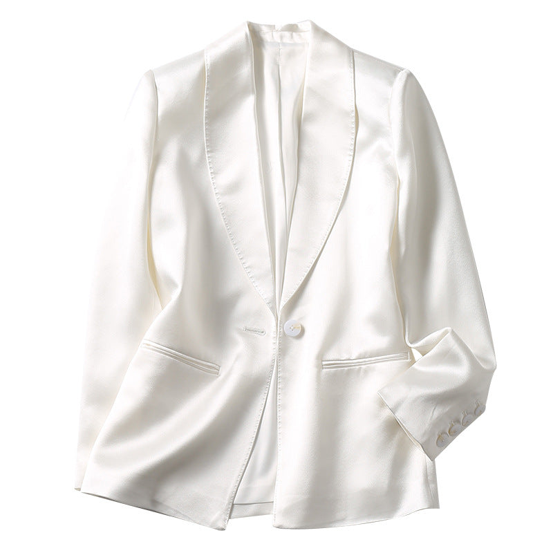 Blazer sur mesure en satin pour femmes Chic und Stil