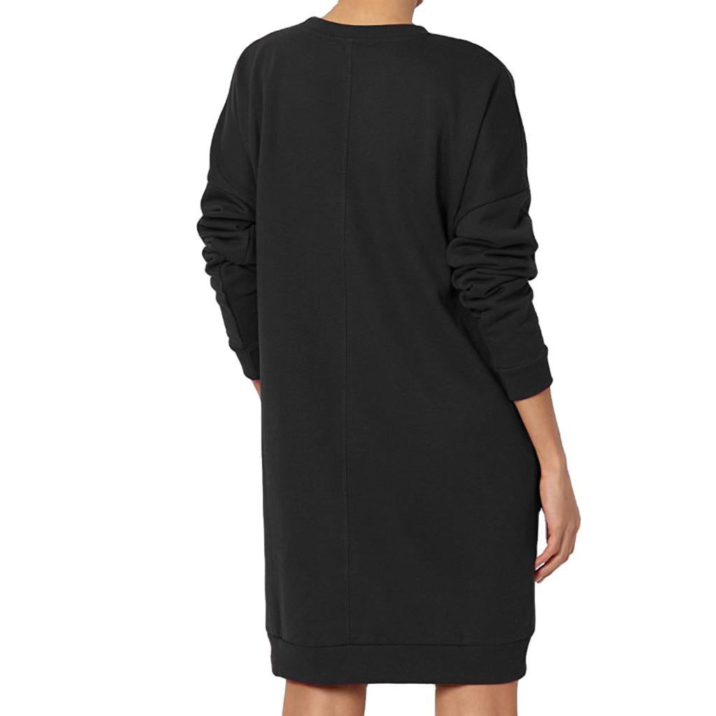 Robe de sweat décontractée pour femmes avec poches pratiques et coupe ample Chic und Stil