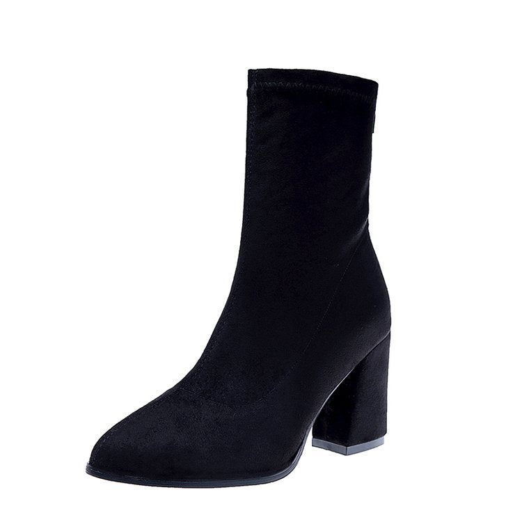 Bottes élégantes pour dames avec un confortable talon bloc Chic und Stil