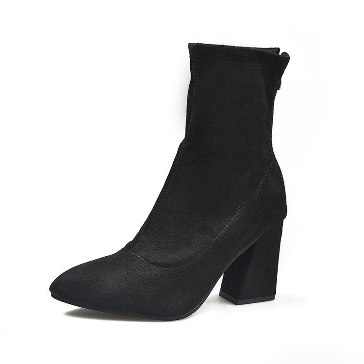 Bottes élégantes pour dames avec un confortable talon bloc Chic und Stil