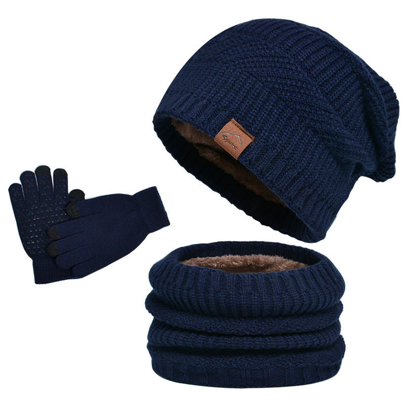 Chic und Stil | Leisure Winter Plush 3-Piece Set for Men