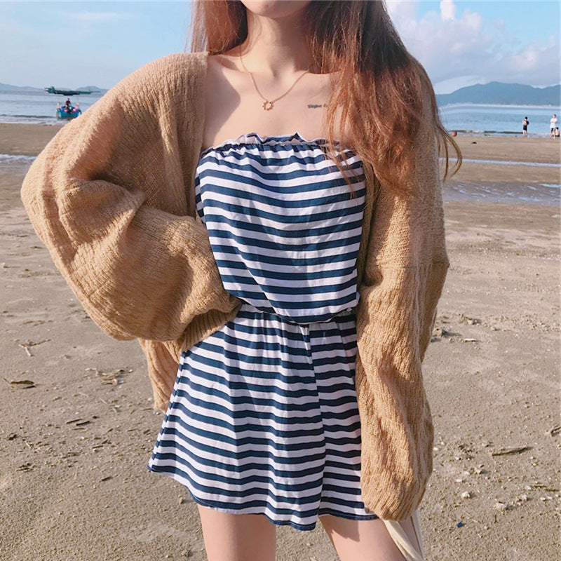 Cardigan en maille décontracté pour femmes avec une ouverture à l'avant et des manches larges Chic und Stil